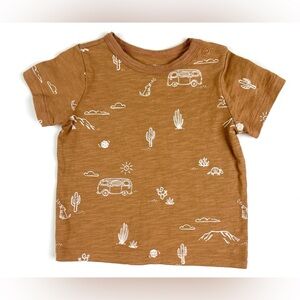 Girl’s Little Co. Brown T Shirt Size 9 Months